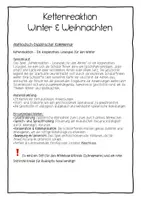 Vorschau - Spiele - Kettenrekation Winter Weihnachten Deutsch Sek I Grundschule - Seite 1