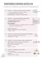 Vorschau - Merkblätter - Reaktionsgleichungen aufstellen - Deckblatt