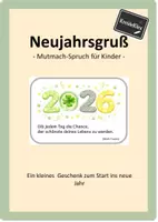 Vorschau - Bildkarten - Neujahrsgruß 2026 mit Zitat von Mark Twain - Seite 1