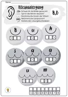 Vorschau - Arbeitsblätter - Buchstabeneinführung B, C, G, J - Buchstabe B, C, G, J - Hörspaziergang B, C, G, J - Seite 3
