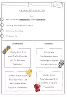 Vorschau - Klassenarbeiten - Lernzielkontrolle Brief - Freundschafts- und formeller Brief - Seite 2