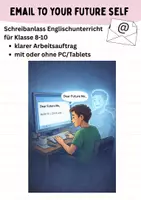 Vorschau - Arbeitsblätter - Write an Email to your future self - Deckblatt