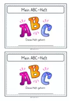 Vorschau - Arbeitsblätter - ABC - Heft Grundschrift - Seite 1