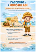 anteprima - Esercizi - L'ACCENTO con Capitan Curiosus - Pagina di copertina