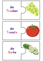 Vorschau - Präsentationen/Tafelbilder - Wortschatz Obst und Gemüse - Bildkarten und Präsentation - Deckblatt