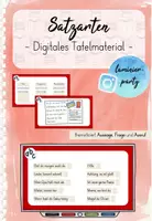 Vorschau - Präsentationen/Tafelbilder - Digitale Tafelbilder: Satzarten (Kl. 2) - Deckblatt