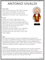 Vorschau - Text - Antonio Vivaldi – Lesetext & Arbeitsblätter (Klasse 4) | Standard + LRS | bunt & schwarz-weiß | Musik & Sachunterricht - Seite 1