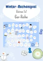 Vorschau - Spiele - 6er-Reihe Leiterspiel Winter (kleines Einmaleins) Multiplikation - Deckblatt