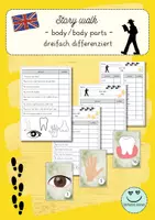 Vorschau - Arbeitsblätter - Lesespaziergang/Story walk: body/body parts - Deckblatt