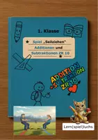Vorschau - Spiele - Spiel "Seilziehen" (addieren + subtrahieren ZR 10) - Deckblatt