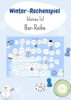 Vorschau - Spiele - 8er-Reihe Leiterspiel Winter (kleines Einmaleins) Multiplikation - Deckblatt
