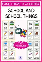anteprima - Giochi - School and School Things - Game: I have... Who has? (Gioco: Io ho... Chi ha?) - Pagina 1