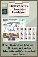Vorschau - Stundenentwürfe - Bayerische Staatsregierung: Staatskabinett - Deckblatt