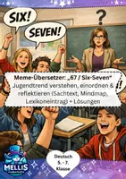 Vorschau - Arbeitsblätter - Sachtext six seven: Jugendtrend verstehen, Klasse 5, 6, 7 - Deckblatt