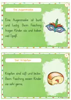 Vorschau - Bildkarten - Abschreibkartei - Karneval/Fasching (Klasse 1) - Seite 3