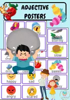 förhandsvisning - Adjective Posters - Adjektivaffischer - försättsblad