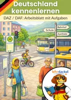Vorschau - Arbeitsblätter - DAZ/DAF: Deutschland kennenlernen – Lesen, Wortschatz und Schreiben (A1) - Deckblatt