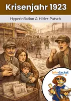 Vorschau - Arbeitsblätter - Krisenjahr 1923 – Hyperinflation und Hitler-Putsch | Geschichte Arbeitsblatt Sek I - Deckblatt