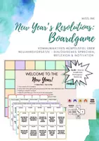 Vorschau - Arbeitsblätter - New Year’s Resolutions – Speaking Boardgame (B1/B2) - Deckblatt