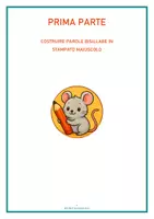 anteprima - Esercizi - COSTRUIRE PAROLE BISILLABE: LETTERE E SILLABE DA RITAGLIARE - Pagina 3
