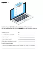 Vorschau - Arbeitsblätter - DaF Test 2 Schriftlicher Ausdruck A1–A2 - Seite 1
