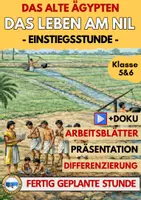 Vorschau - Arbeitsblätter - Altes Ägypten Materialpaket Klasse 5 6 | Differenziert & sofort einsetzbar Unterrichtsreihe Arbeitsblätter - Seite 1