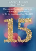 Vorschau - Klassenarbeiten - Klassenarbeit Kurzgeschichteanalyse “Fünfzehn” im Stil der Abschlussprüfung - Deckblatt