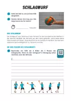 Vorschau - Arbeitsblätter - Handball ⎮ Schlagwurf Theorie - Seite 1