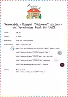 Vorschau - Spiele - Halloween: Wimmelbild-Quizspiel - Deutsch/DaZ - Kl. 2/3 (Lese- & Sprechanlass) - Seite 1