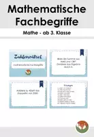 Vorschau - Poster - Materialpaket: Mathematische Fachbegriffe - Seite 1