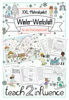 Vorschau - Unterrichtsreihen - XXL-Materialpaket - Winter-Werkstatt - Deutschunterricht - Deckblatt
