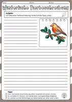 Vorschau - Arbeitsblätter - Tierbeschreibung - Tiere beschreiben an Weihnachten / in der Winterzeit - Seite 1