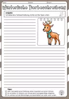 Vorschau - Arbeitsblätter - Tierbeschreibung - Tiere beschreiben an Weihnachten / in der Winterzeit - Seite 3