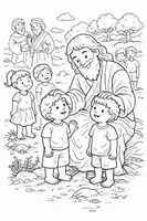 Vorschau - Arbeitsblätter - Religion Klasse 1/2: Die Segnung der Kinder - Deckblatt