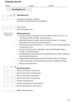 Vorschau - Fördermaterial/Inklusion - Förderplan Sprache – Beobachten, Fördern & Evaluieren, Diagnostik Sprache - Deckblatt
