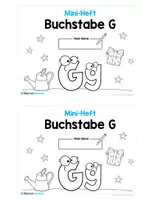 Vorschau - Arbeitsblätter - Mini-Heft zum Buchstaben G/g - Seite 1