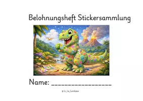 Vorschau - Arbeitsblätter - Belohnungssystem Belohnungsheft für Sticker - Deckblatt