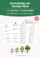 Vorschau - Arbeitsblätter - Actividades de tiempo libre – Spanisch · Tandem-Bogen (4-fach differenziert) - Deckblatt
