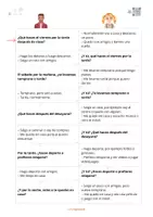 Vorschau - Arbeitsblätter - Actividades de tiempo libre – Spanisch · Tandem-Bogen (4-fach differenziert) - Seite 1