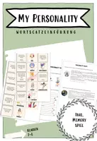 Vorschau - Unterrichtsreihen - My Personality - Vocabulary / Wortschatzeinführung - Deckblatt