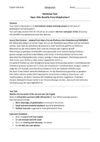 Vorschau - Arbeitsblätter - Meditation Globalization (11.-13. Klasse) + Lösungen - Seite 1
