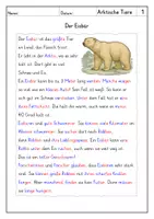Vorschau - Arbeitsblätter - Lesen: Tiere und Lebensräume - Materialpaket - Seite 3