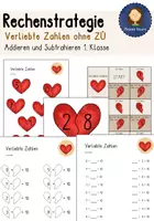 Vorschau - Spiele - Rechenstrategie 1. Klasse Verliebte Zahlen - Deckblatt