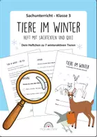 Vorschau - Arbeitsblätter - Tiere im Winter - Heft - Sachtexte und Quiz Klasse 3 - Deckblatt