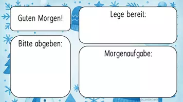 Vorschau - Präsentationen/Tafelbilder - Tafelbild Winter (Begrüßung Classroom Management) - Seite 2