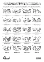 anteprima - Esercizi - COMPARATIVES & ANIMALS – Worksheet (20 Sentences) - Pagina 3