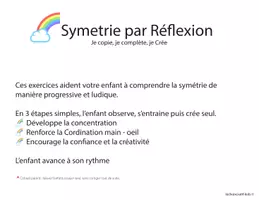 Aperçu - Apprentissages en autonomie - Symetrie enfant - Arc en ciel à compléter - Activité ludique pdf - Page 1