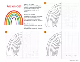 Aperçu - Apprentissages en autonomie - Symetrie enfant - Arc en ciel à compléter - Activité ludique pdf - Page 2