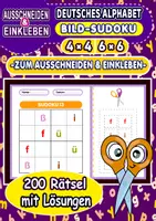 Vorschau - Arbeitsblätter - Deutsches Alphabet – Bild-Sudoku zum Ausschneiden & Einkleben - Deckblatt