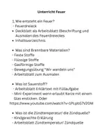 Vorschau - Unterrichtsreihen - Das Feuer, Warum es Brennt und ist es Gefährlich? - Seite 1